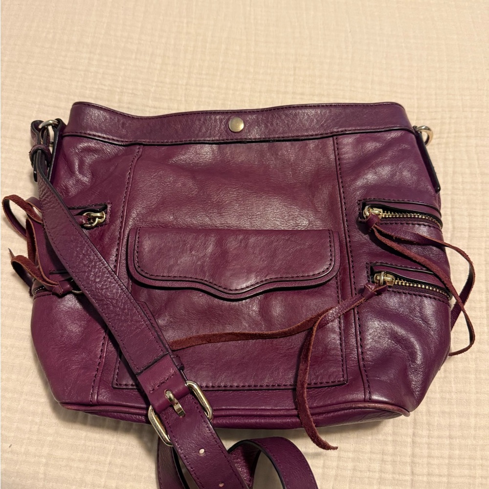 Rebecca Minkoff Purple Crossbody Bag with Adjustable Strap